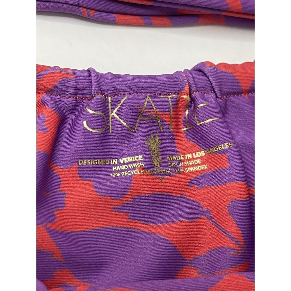 Skatie Purple and Red Abstract Print Bikini - Picture 5 of 9